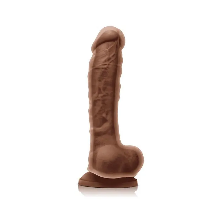 Dildos Colours Dual Density 8 Dildo Brown nsnovelties