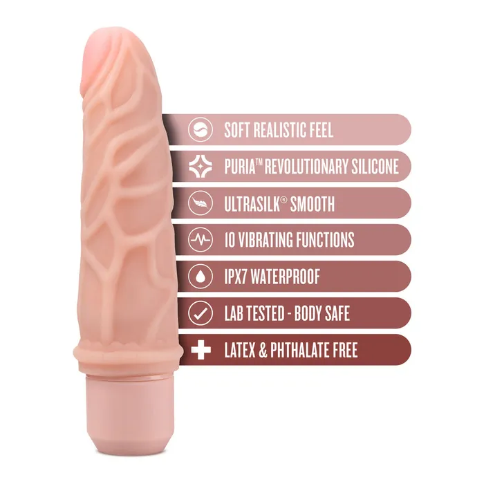 Blush Dildos | Dildo Realistico Blush Dr Skin Silicone ABS Ø 4,3 cm Blush Dildos | Dildo Realistico Blush Dr Skin Silicone ABS Ø 4,3 cm