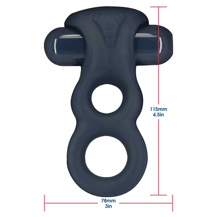 BMS Enterprises Anal | Lux Active - 4.5 Inch Vibrating Dual Ring