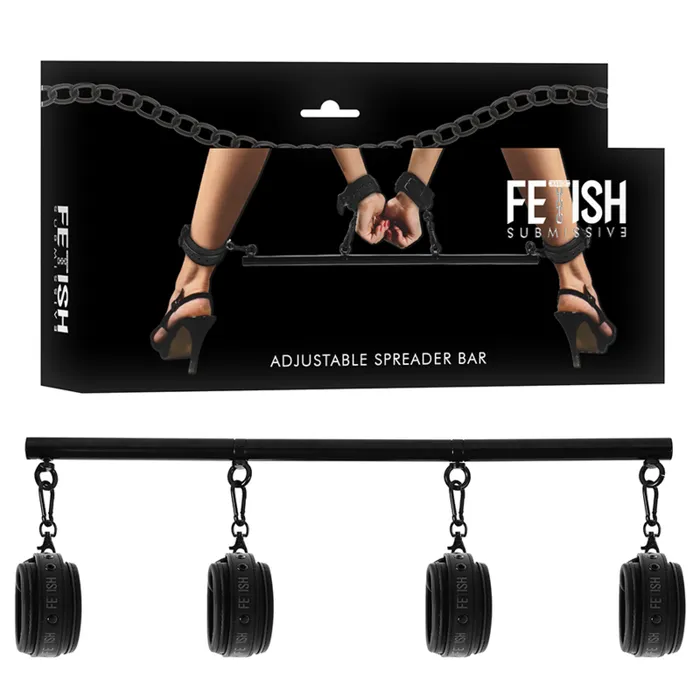 Fetish Submissive Vibrators Barra Divaricatrice Regolabile compatibile con Cavigliere e Polsiere