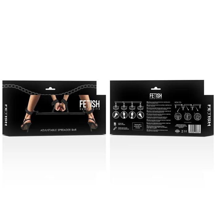 Fetish Submissive Vibrators | Barra Divaricatrice Regolabile compatibile con Cavigliere e Polsiere Fetish Submissive Vibrators | Barra Divaricatrice Regolabile compatibile con Cavigliere e Polsiere