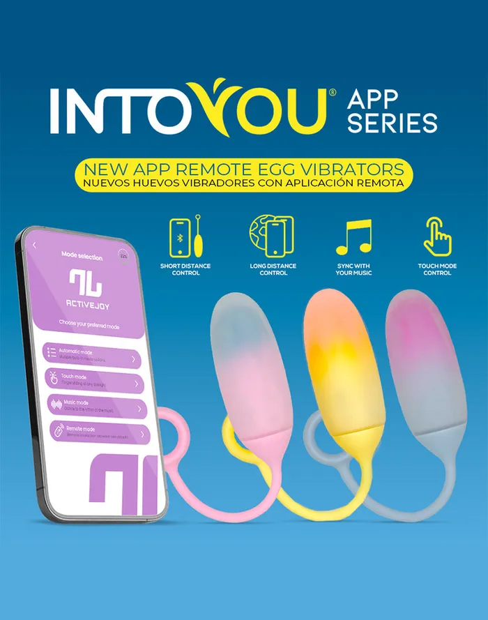 Intoyou - Vibrerend Eitje met App Control - Geel/Oranje | Intoyou Male Sex Toys