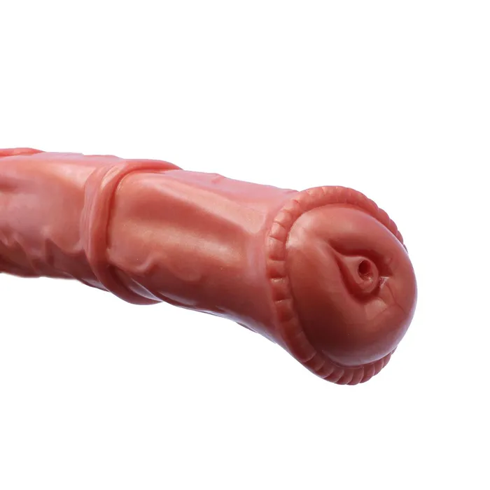 Kiotos Monstar - XXL Squirting Dildo Beast No. 58 Paolo the Pony - Rood/Wit | Kiotos Monstar Dildos