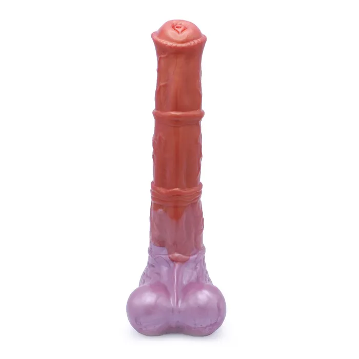 Kiotos Monstar - XXL Squirting Dildo Beast No. 58 Paolo the Pony - Rood/Wit | Kiotos Monstar Dildos