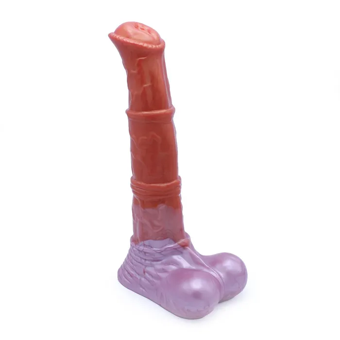 Kiotos Monstar - XXL Squirting Dildo Beast No. 58 Paolo the Pony - Rood/Wit | Kiotos Monstar Dildos