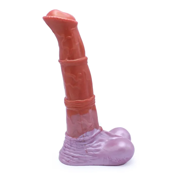Kiotos Monstar - XXL Squirting Dildo Beast No. 58 Paolo the Pony - Rood/Wit | Kiotos Monstar Dildos