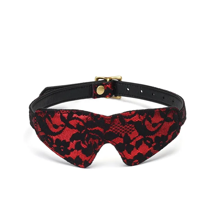 Liebe Seele Vibrators Liebe Seele Victorian Garden Blinddoek Met Zachte Pluche Binnenvoering Vegan Friendly ZwartRood