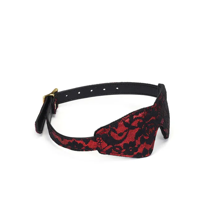 Liebe Seele Vibrators | Liebe Seele - Victorian Garden - Blinddoek Met Zachte Pluche Binnenvoering - Vegan Friendly - Zwart/Rood