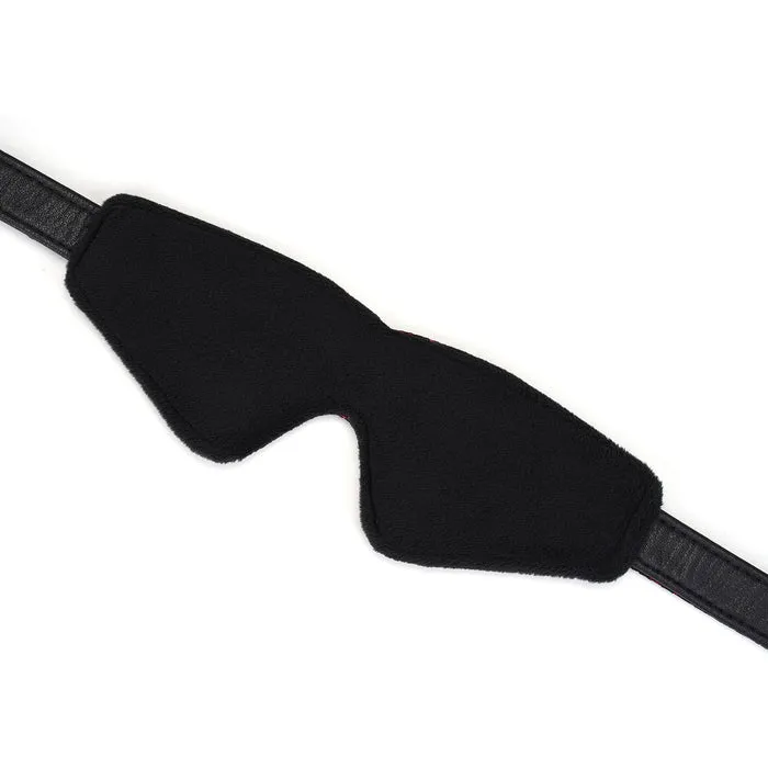 Liebe Seele Vibrators | Liebe Seele - Victorian Garden - Blinddoek Met Zachte Pluche Binnenvoering - Vegan Friendly - Zwart/Rood