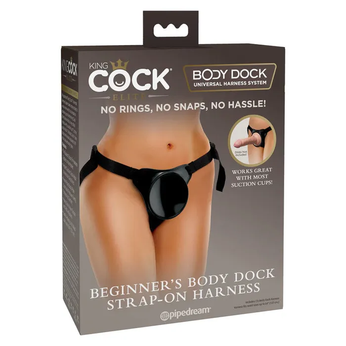 Pipedream Female Sex Toys King Cock Elite Beginners Body Dock StrapOn Harness