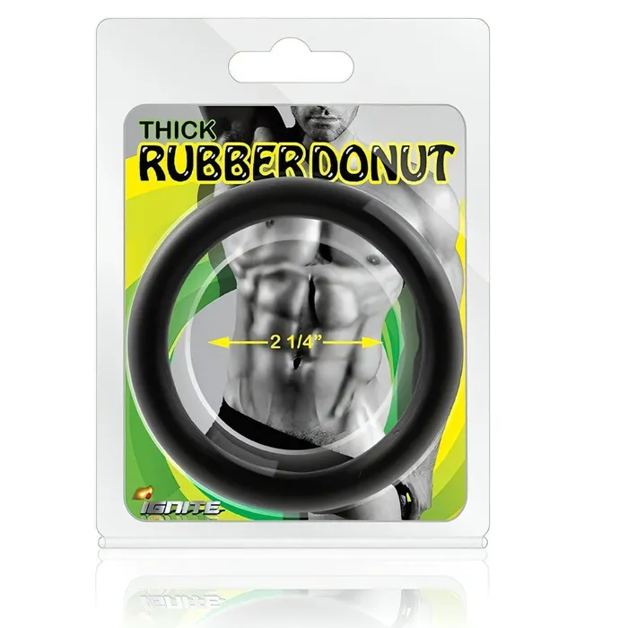 Thick Rubber Donut Nero Ignite Dildos