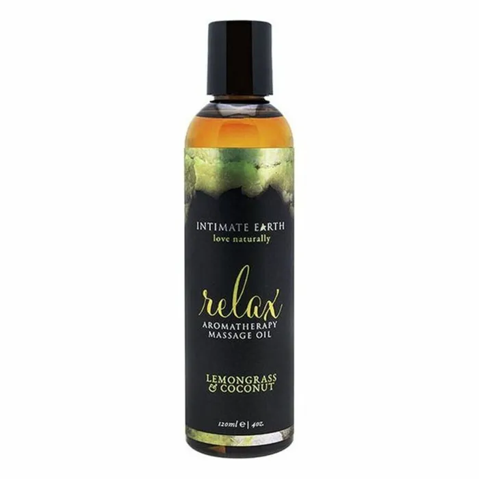 Vibrators Intimate Earth Olio per Massaggio Erotico Intimate Earth Relax Agrumi Dolce 120 ml