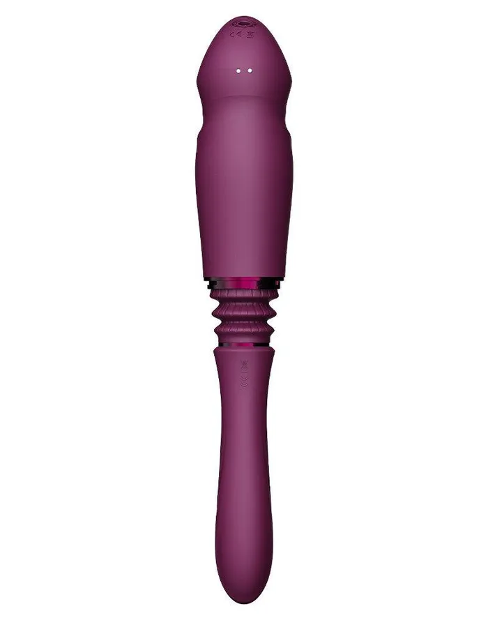 Zalo Female Sex Toys | Zalo - Sesh - Verwarmende Stotende Vibrator met Afstandsbediening - Amethyst Paars