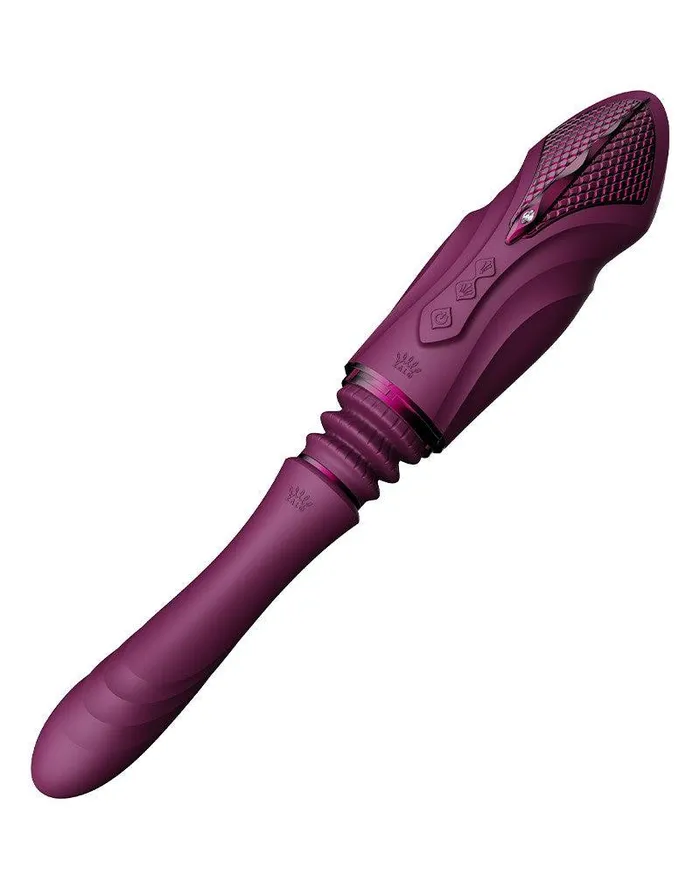 Zalo Female Sex Toys | Zalo - Sesh - Verwarmende Stotende Vibrator met Afstandsbediening - Amethyst Paars