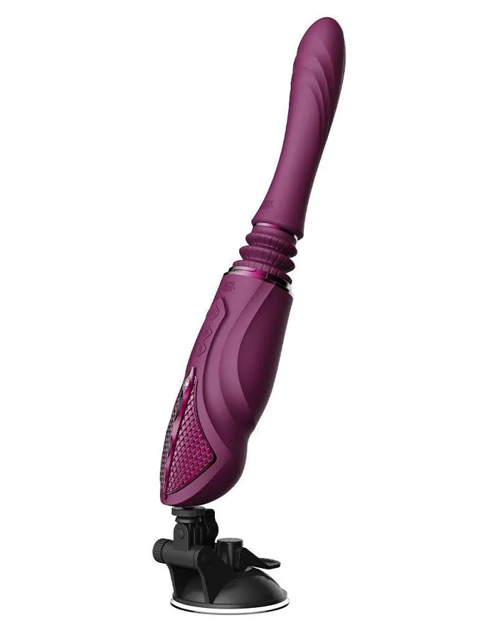 Zalo Female Sex Toys | Zalo - Sesh - Verwarmende Stotende Vibrator met Afstandsbediening - Amethyst Paars