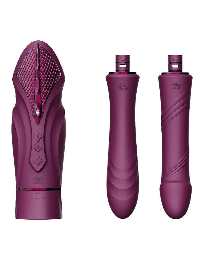 Zalo Female Sex Toys | Zalo - Sesh - Verwarmende Stotende Vibrator met Afstandsbediening - Amethyst Paars