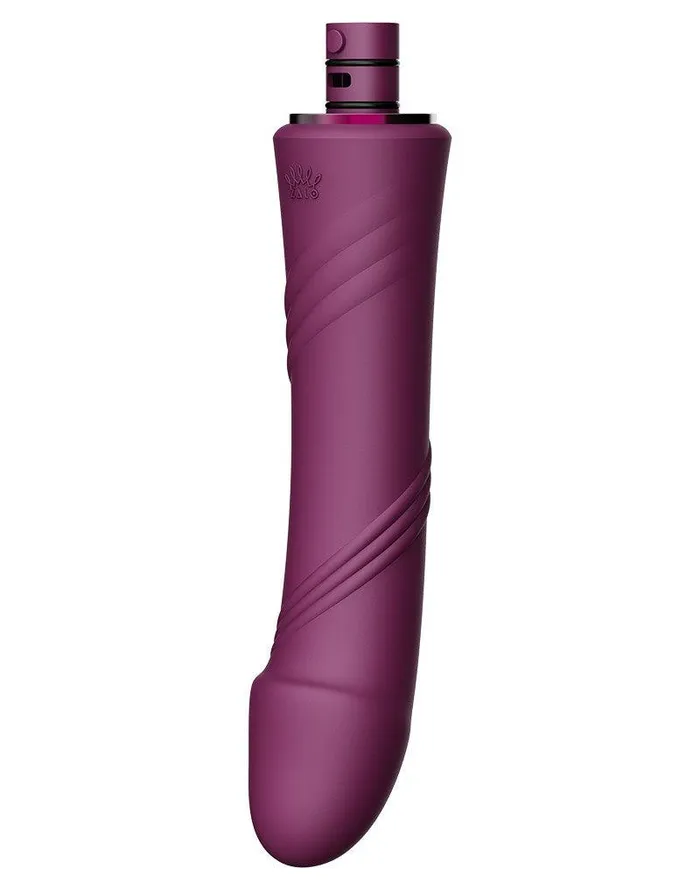 Zalo Female Sex Toys | Zalo - Sesh - Verwarmende Stotende Vibrator met Afstandsbediening - Amethyst Paars