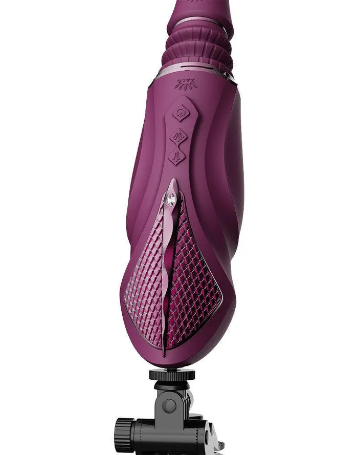 Zalo Female Sex Toys | Zalo - Sesh - Verwarmende Stotende Vibrator met Afstandsbediening - Amethyst Paars