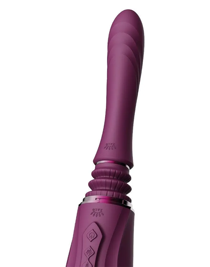 Zalo Female Sex Toys | Zalo - Sesh - Verwarmende Stotende Vibrator met Afstandsbediening - Amethyst Paars
