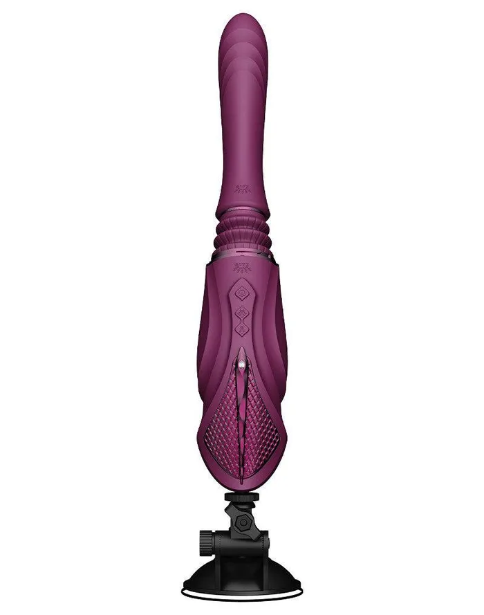 Zalo Female Sex Toys | Zalo - Sesh - Verwarmende Stotende Vibrator met Afstandsbediening - Amethyst Paars