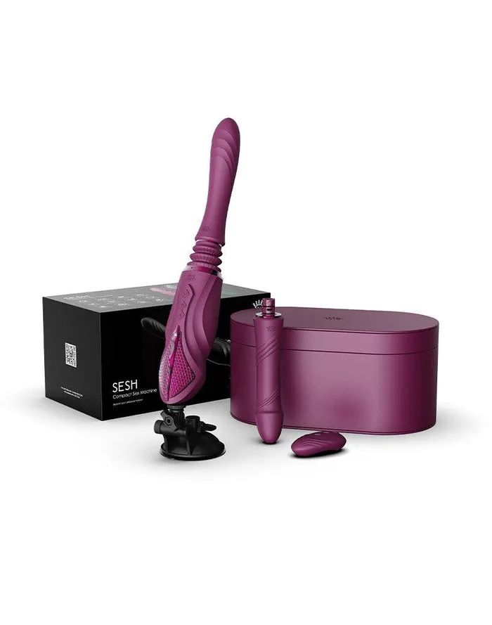 Zalo Female Sex Toys | Zalo - Sesh - Verwarmende Stotende Vibrator met Afstandsbediening - Amethyst Paars