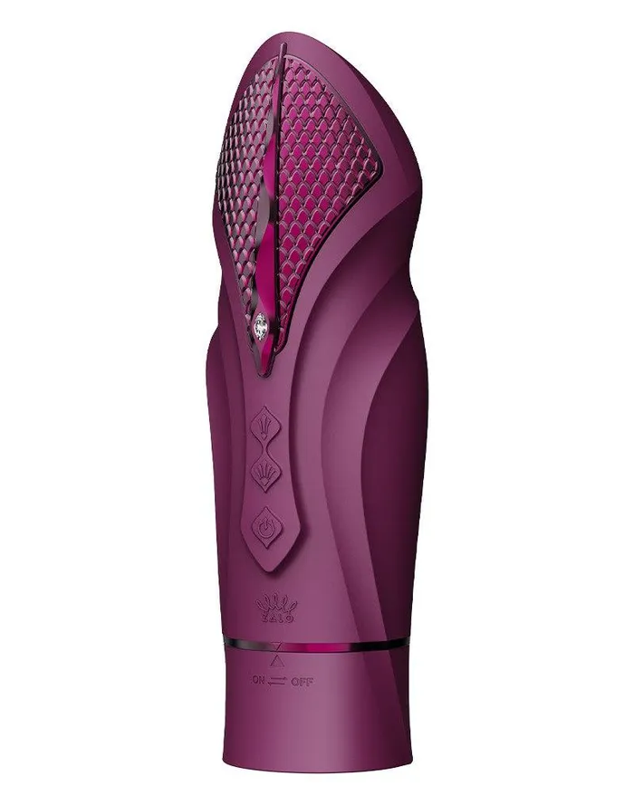 Zalo Female Sex Toys | Zalo - Sesh - Verwarmende Stotende Vibrator met Afstandsbediening - Amethyst Paars
