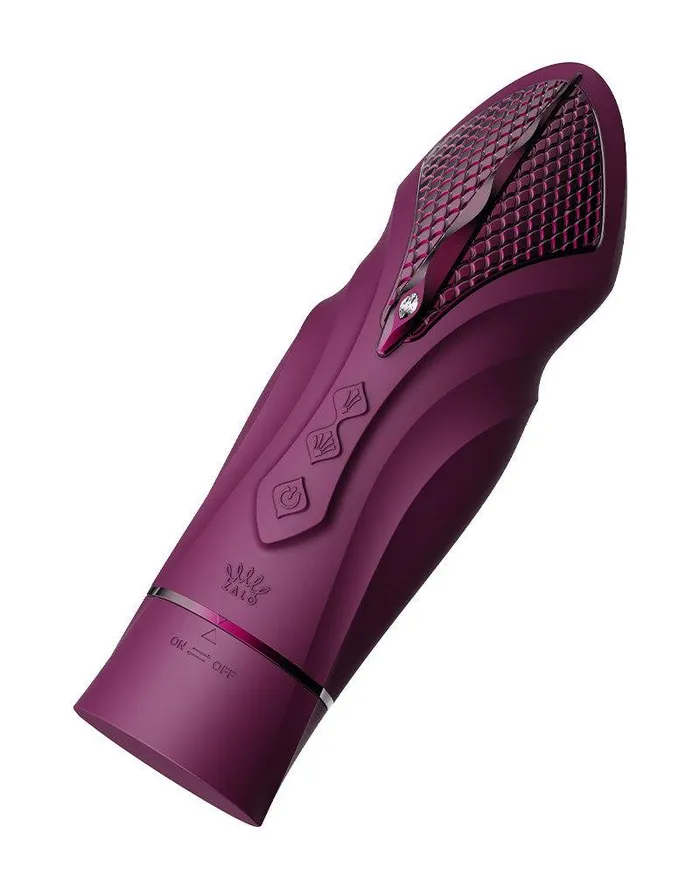 Zalo Female Sex Toys | Zalo - Sesh - Verwarmende Stotende Vibrator met Afstandsbediening - Amethyst Paars