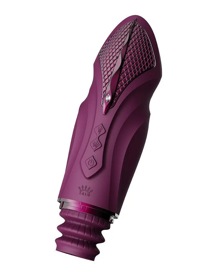 Zalo Female Sex Toys | Zalo - Sesh - Verwarmende Stotende Vibrator met Afstandsbediening - Amethyst Paars