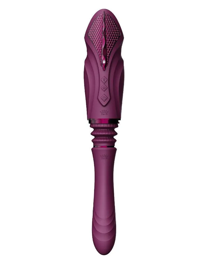 Zalo Female Sex Toys | Zalo - Sesh - Verwarmende Stotende Vibrator met Afstandsbediening - Amethyst Paars
