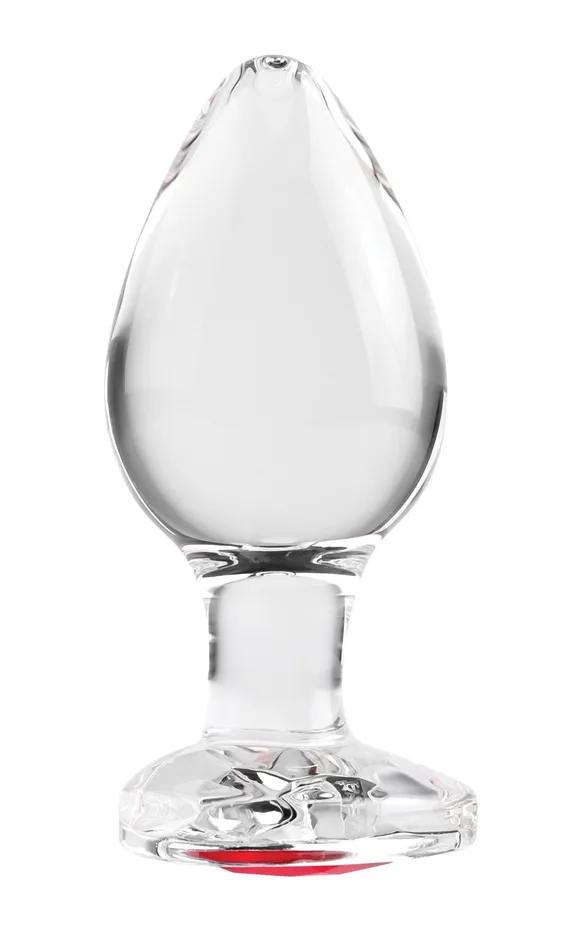 Anal | Evolved Novelties Adam & Eve Red Heart Gem Glass Plug