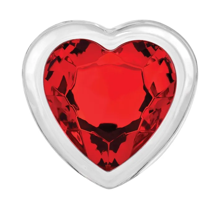 Anal | Evolved Novelties Adam & Eve Red Heart Gem Glass Plug