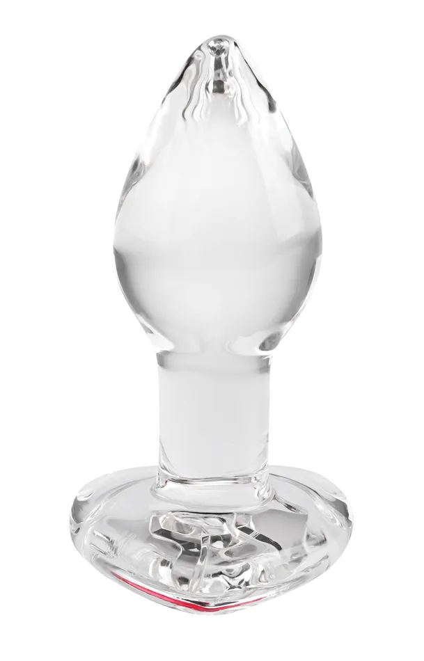 Anal | Evolved Novelties Adam & Eve Red Heart Gem Glass Plug
