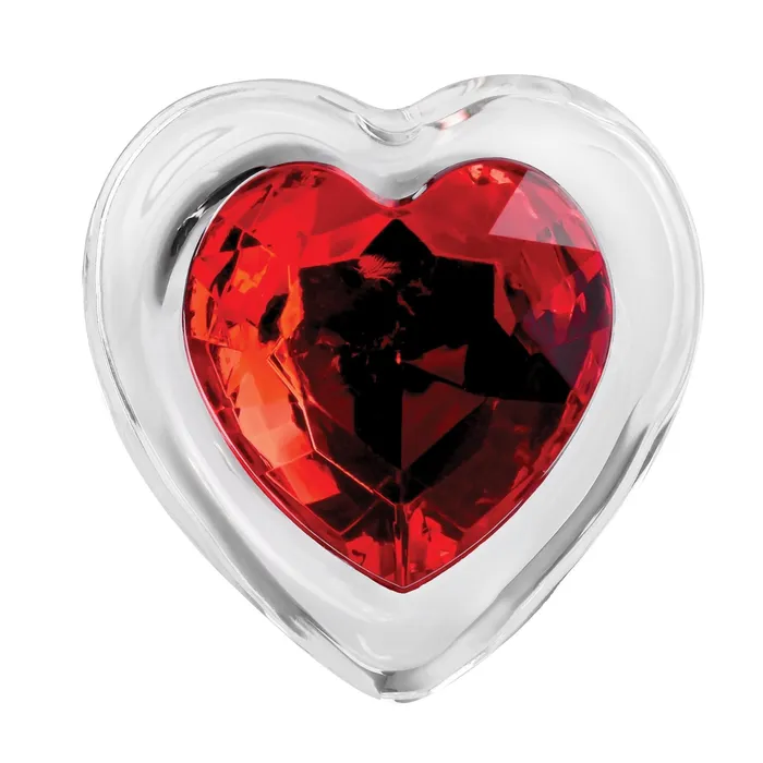 Anal | Evolved Novelties Adam & Eve Red Heart Gem Glass Plug