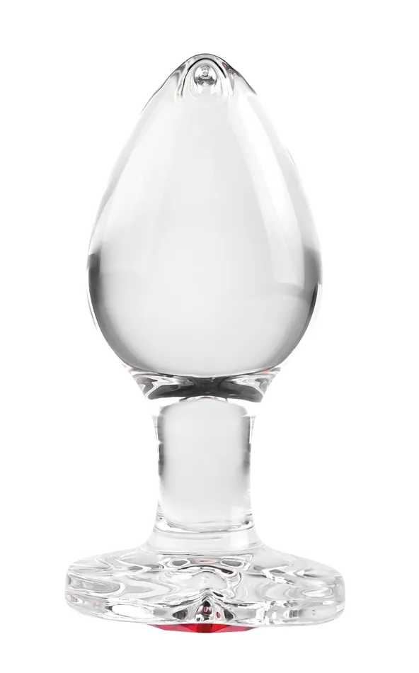 Anal | Evolved Novelties Adam & Eve Red Heart Gem Glass Plug
