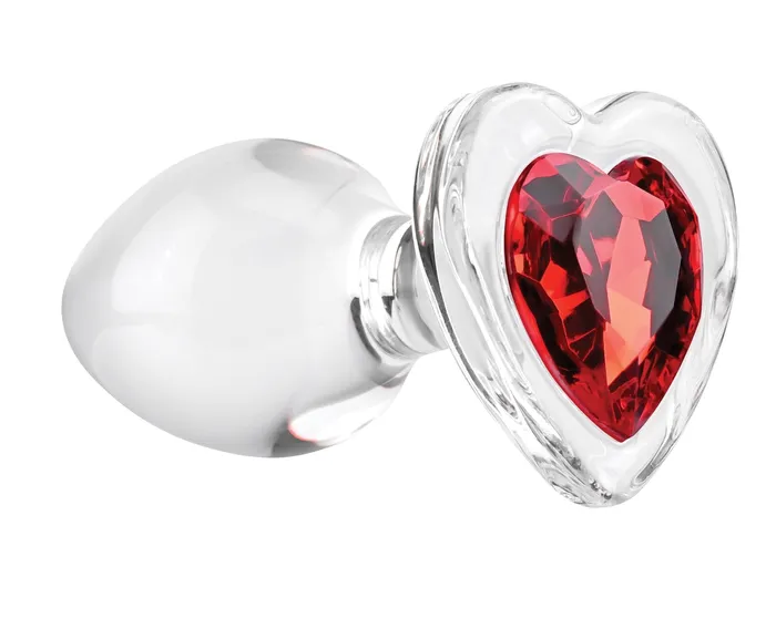 Anal | Evolved Novelties Adam & Eve Red Heart Gem Glass Plug