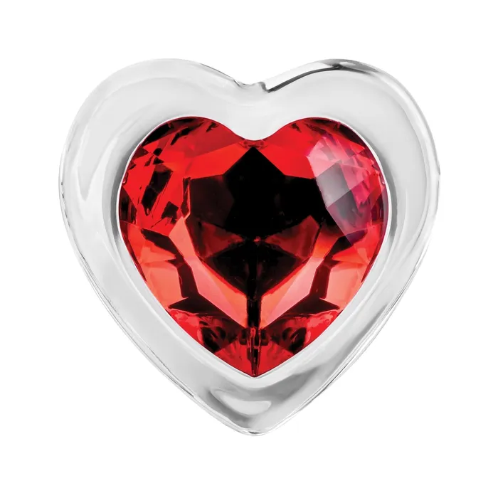 Anal | Evolved Novelties Adam & Eve Red Heart Gem Glass Plug