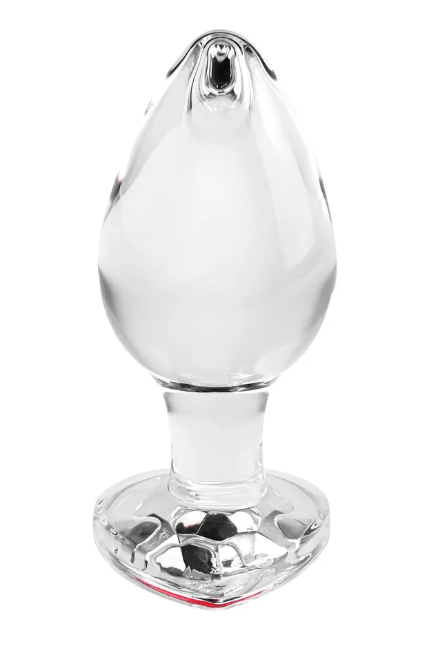 Anal | Evolved Novelties Adam & Eve Red Heart Gem Glass Plug