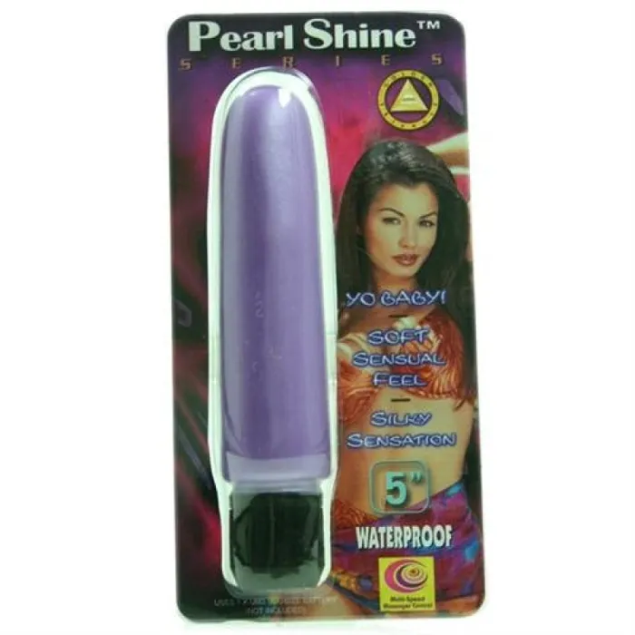 Anal Pearl Shine 5Inch Smooth Lavender Golden Triangle