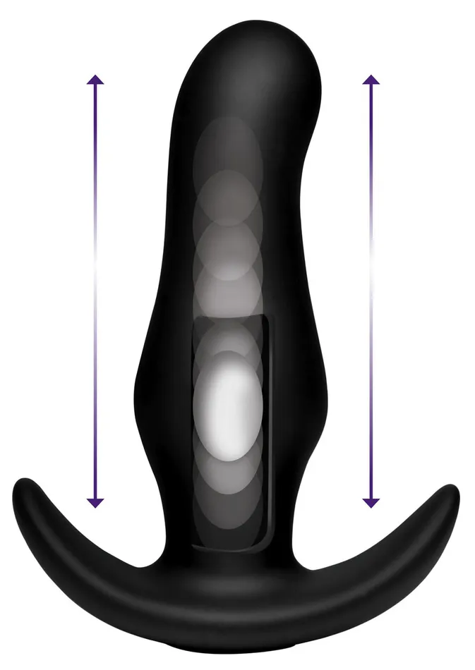 Anal XR Brands Thump It Curved Silicone Butt Plug