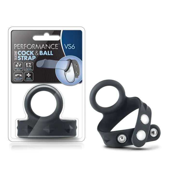 Blush Novelties Male Sex Toys | Performance - Vs6 - Silicone Cock & Ball Strap - Black Blush Novelties Male Sex Toys | Performance - Vs6 - Silicone Cock & Ball Strap - Black