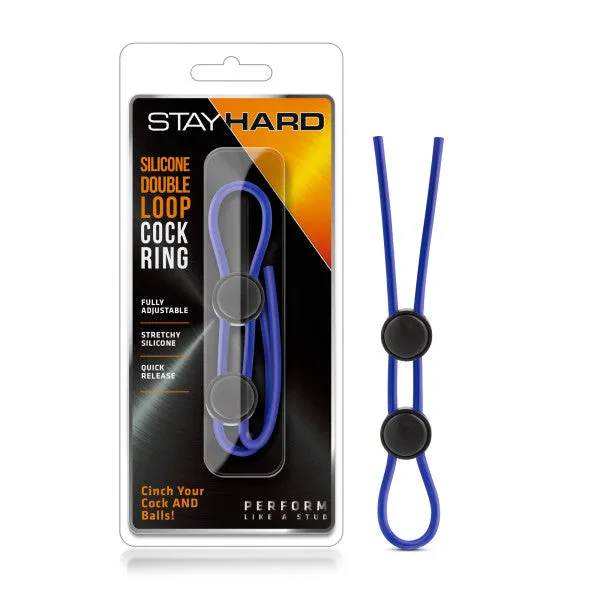 Blush Novelties Stay Hard Silicone Double Loop Cock Ringbl32092 Male Sex Toys Blush Novelties Stay Hard Silicone Double Loop Cock Ringbl32092 Male Sex Toys