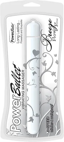 BMS Factory Anal Power Bullet Breeze Flow 5 Inch White
