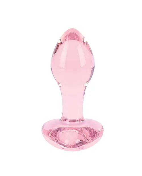Bodispa Anal Nobu Rose Heart Plug Glass Butt Plug
