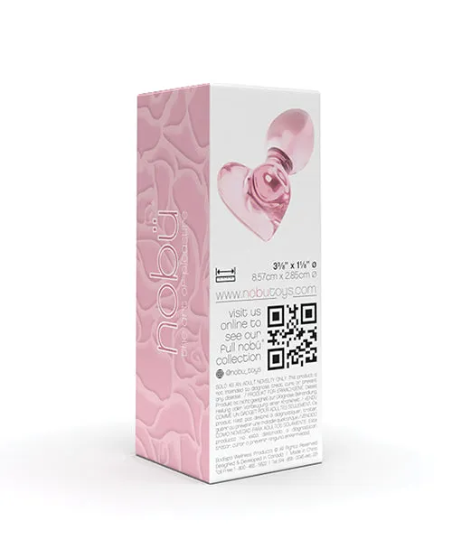 Bodispa Anal | Nobu Rose Heart Plug Glass Butt Plug