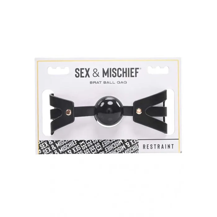 Brat Ball Gag - Black / Rose Gold | Sportsheets Vibrators Brat Ball Gag - Black / Rose Gold | Sportsheets Vibrators