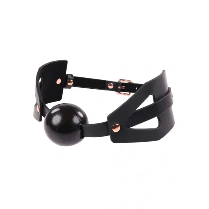 Brat Ball Gag - Black / Rose Gold | Sportsheets Vibrators Brat Ball Gag - Black / Rose Gold | Sportsheets Vibrators