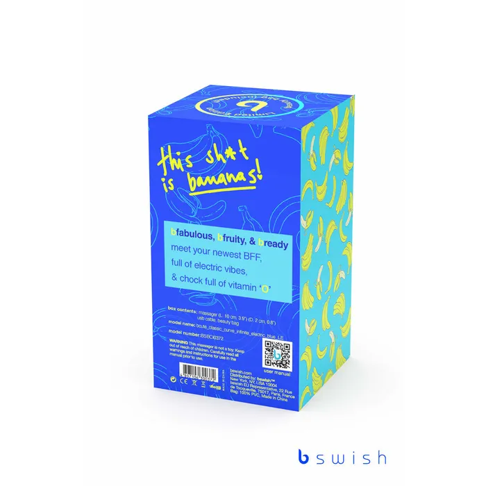 Bswish Vibrators | Bcute Curve Infinite Classic Limited Edition - Electric Blue-(bsbci0396) Bswish Vibrators | Bcute Curve Infinite Classic Limited Edition - Electric Blue-(bsbci0396)