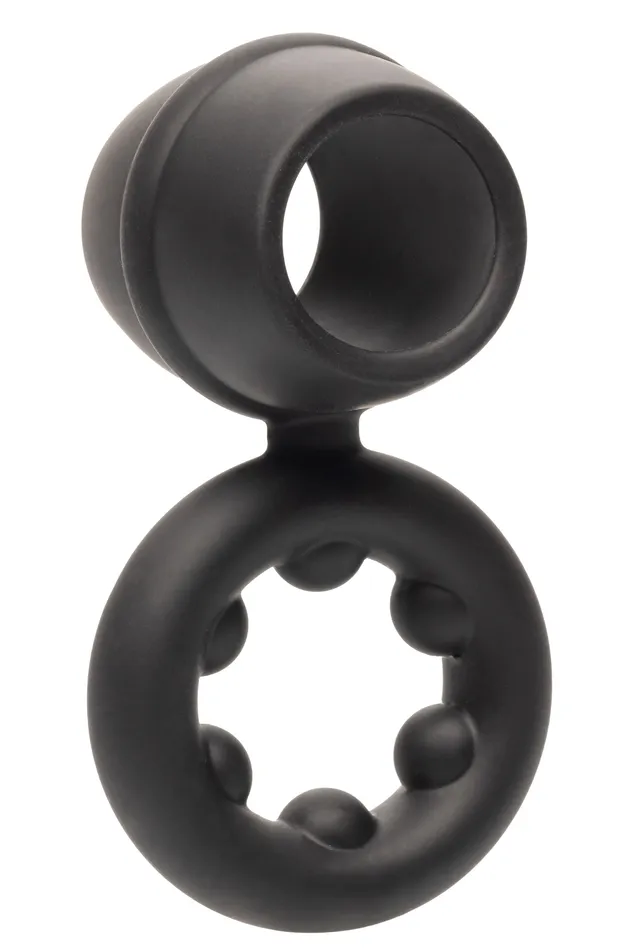CalExotics Female Sex Toys Alpha Liquid Silicone Dual Support Magnum Ring Black CalExotics Female Sex Toys Alpha Liquid Silicone Dual Support Magnum Ring Black