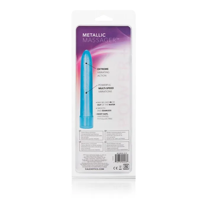 CalExotics Metallic Massager - Blue | Vibrators CalExotics Metallic Massager - Blue | Vibrators