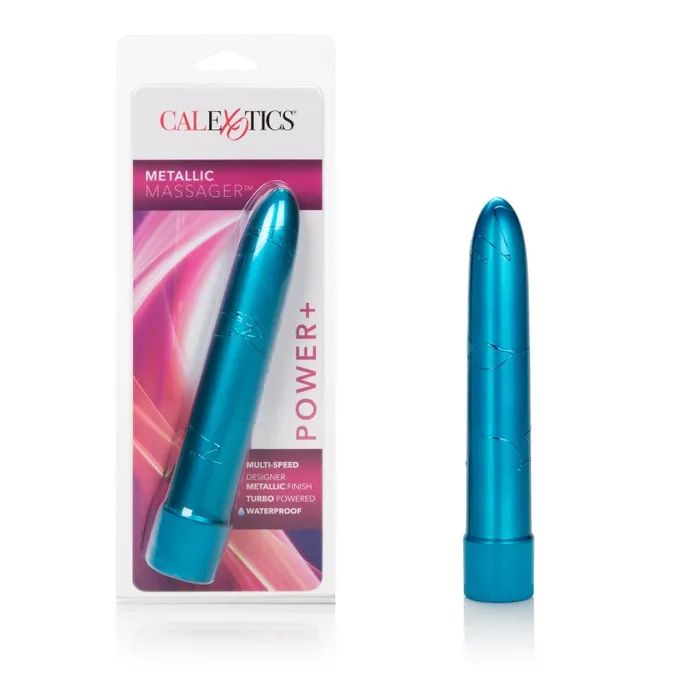 CalExotics Metallic Massager - Blue | Vibrators CalExotics Metallic Massager - Blue | Vibrators